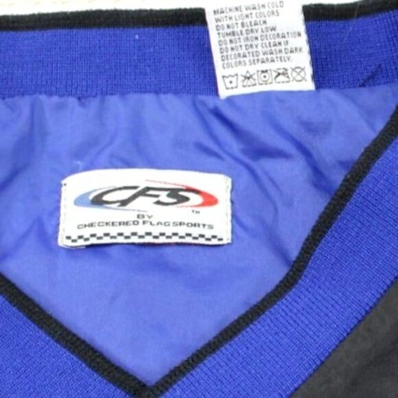 Vintage Mark Martin NASCAR Racing Pullover Windbreaker Jacket L Checkered Flag - Picture 4 of 9